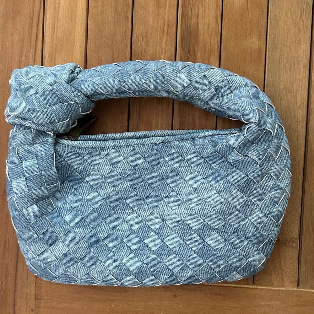 Woven Blue Handbag